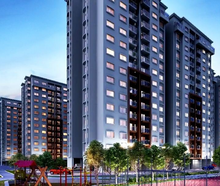 Nature-inspired residential 9 Towers Project at Whitefield, Soukya