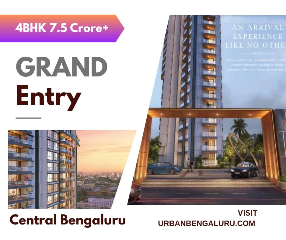 Purva Orient Grand 4BHk luxury Apartments Bengaluru Central